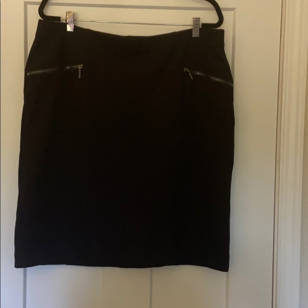 Black pencil skirt